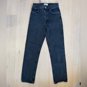 Agolde 90s Pinch waist Jeans in faded black